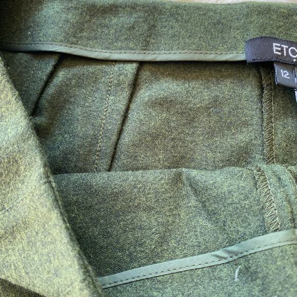 Vintage Etcetera Women's Wool Blend Dress Pants Size 12 Straight Leg Trousers - Picture 4 of 11